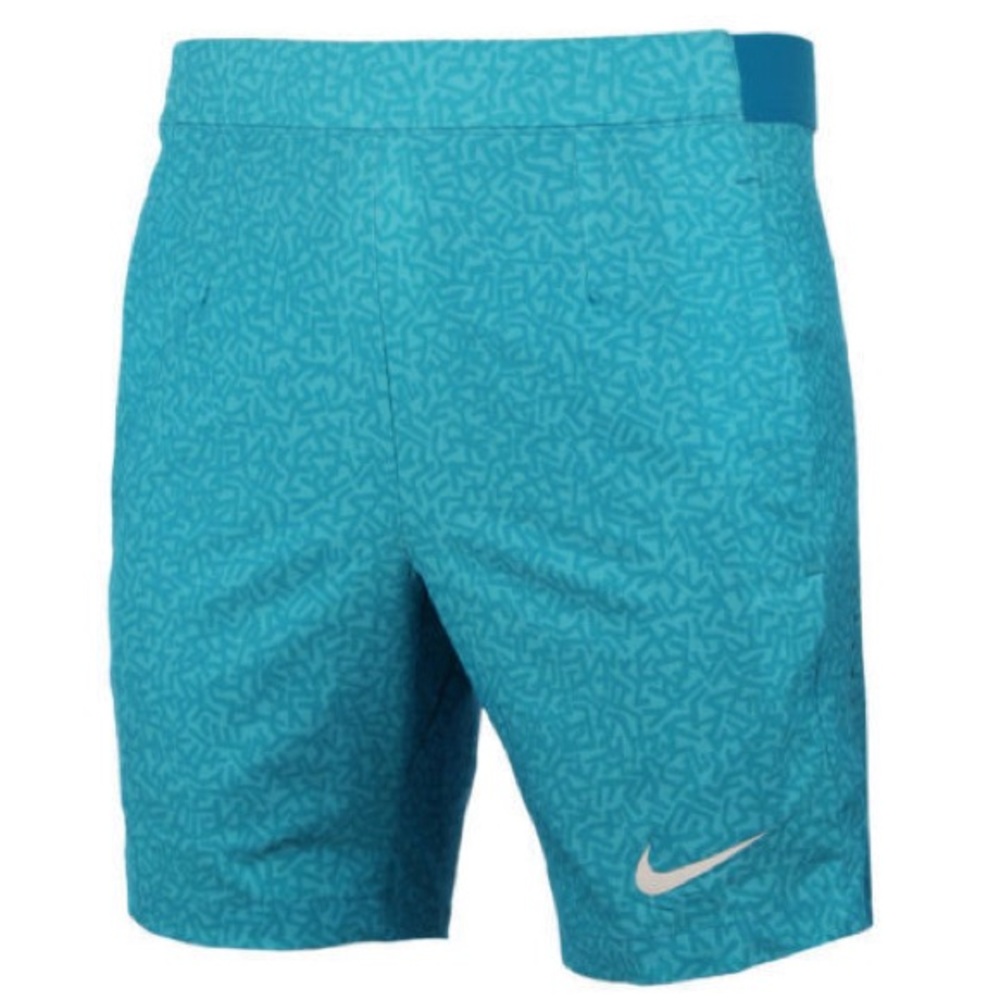 Nike Mens Premier Gladiator 7" Printed Shorts in Teal Print Size M